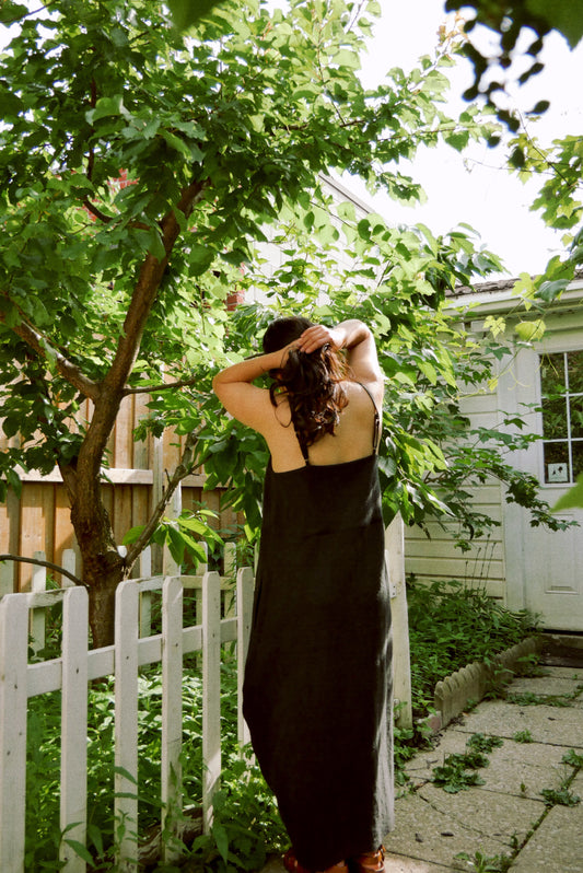 Barrel Maxi Dress - Charcoal
