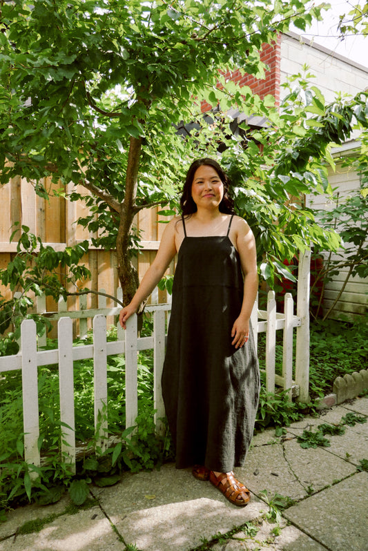 Barrel Maxi Dress - Charcoal